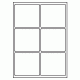 418 - Label Size 97mm x 89mm - 6 labels per sheet